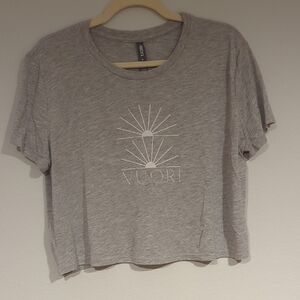 Vuori Light Gray Short Sleeve Graphic Tee